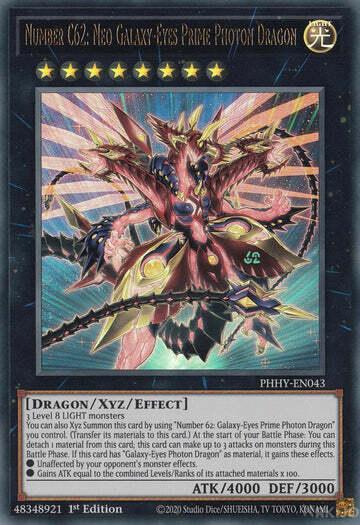 Number C62: Neo Galaxy-Eyes Prime Photon Dragon Card Front