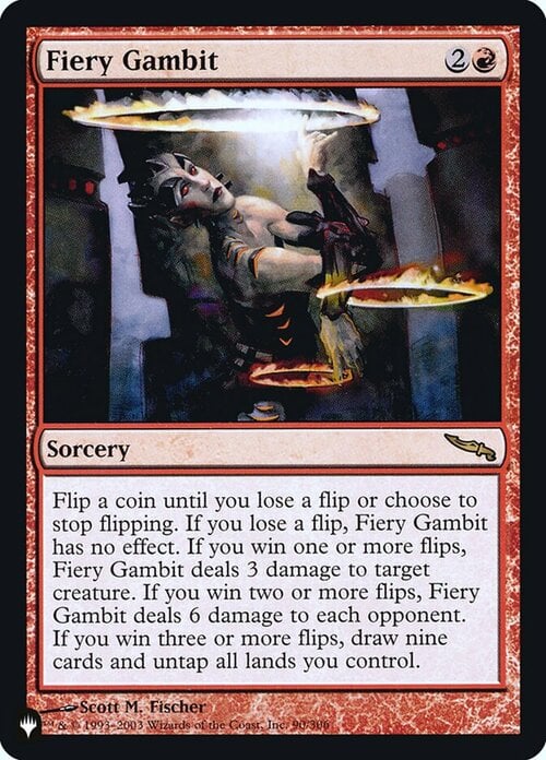 Fiery Gambit Card Front
