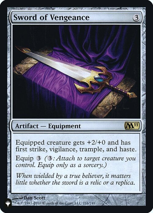 Sword of Vengeance Card Front