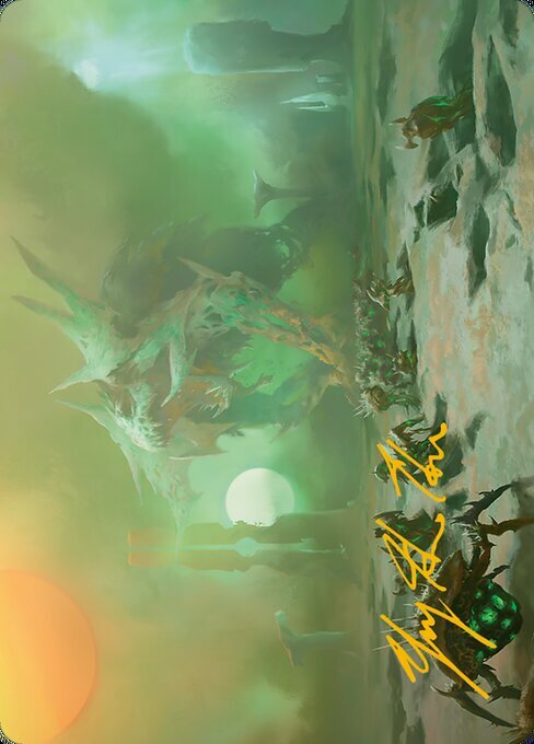 Art Series: Green Sun's Twilight Card Front