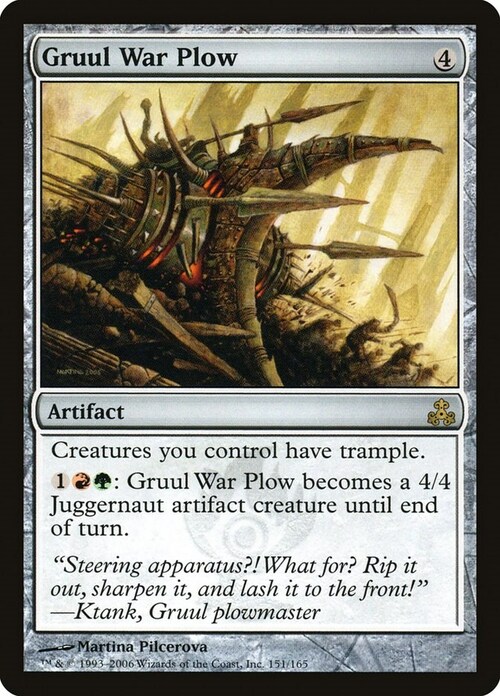 Gruul War Plow Card Front