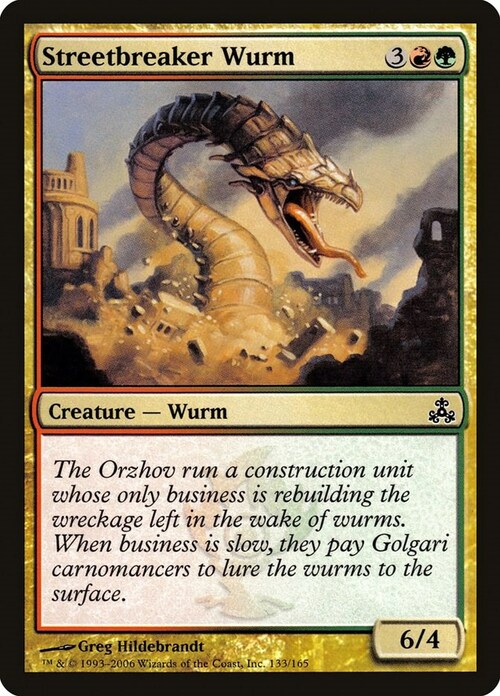 Wurm Spaccastrade Card Front