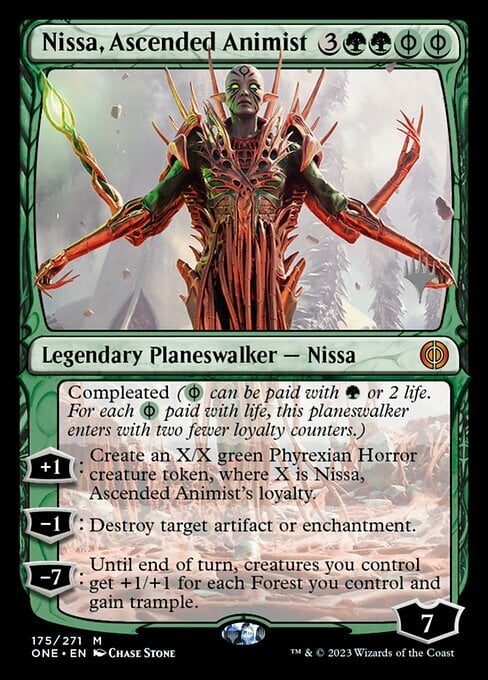 Nissa, Ascended Animist Card Front