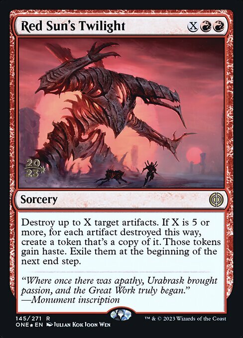 Red Sun's Twilight Card Front