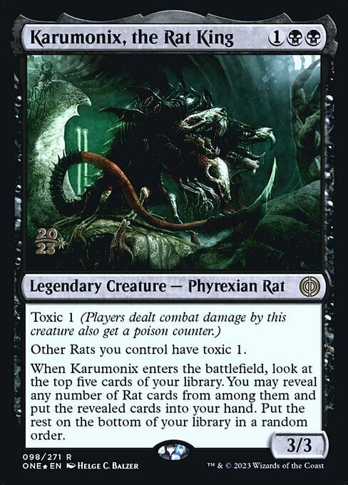 Karumonix, the Rat King Card Front