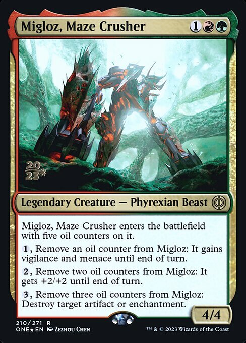 Migloz, Maze Crusher Card Front