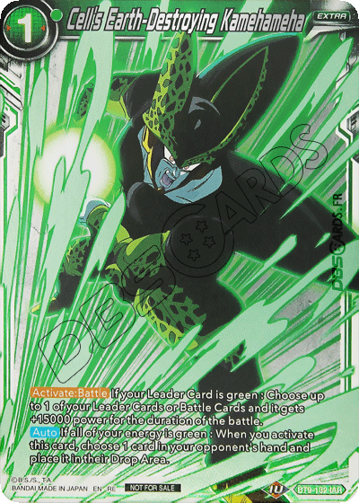 Cell's Earth-Destroying Kamehameha Card Front