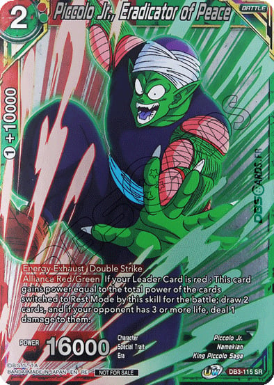 Piccolo Jr., Eradicator of Peace Card Front