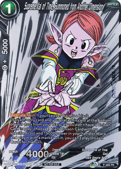 Supreme Kai of Time, Summoned from Another Dimension Card Front