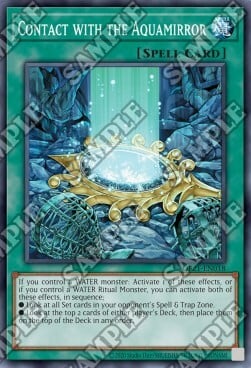 Contact with the Aquamirror Card Front