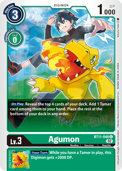 Agumon Card Front