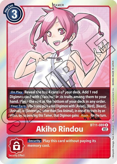 Akiho Rindou Card Front