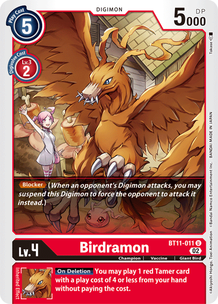 Birdramon Card Front