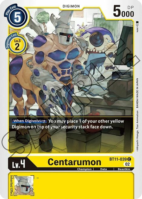 Centarumon Card Front