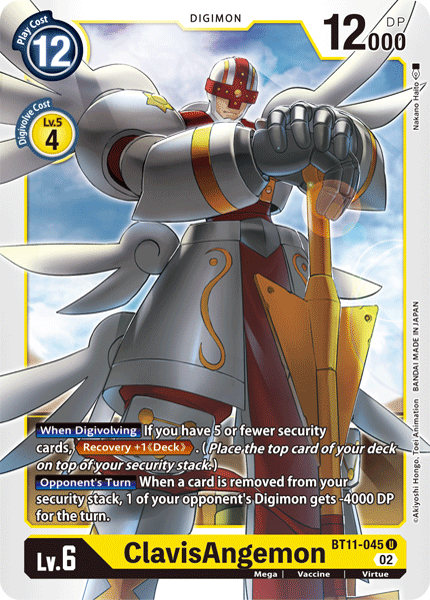 ClavisAngemon Card Front