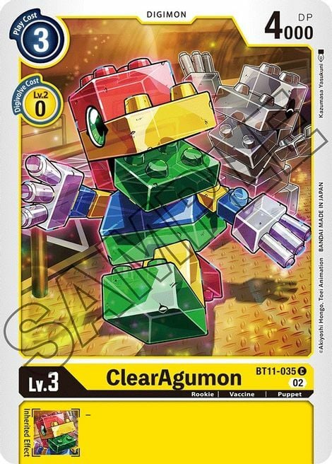 ClearAgumon Card Front