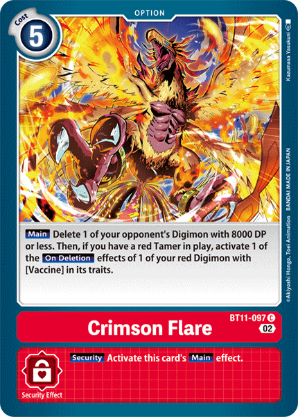 Crimson Flare Card Front