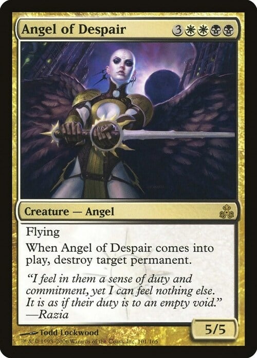 Angel of Despair Card Front