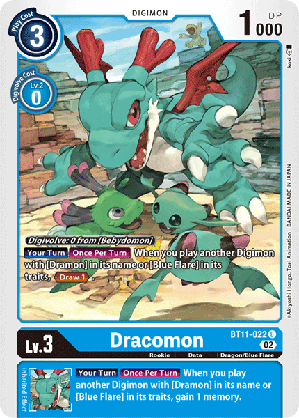 Dracomon Card Front
