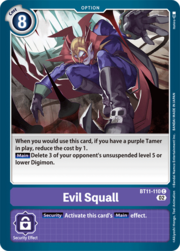 Evil Squall · Non-Foil BT11-110