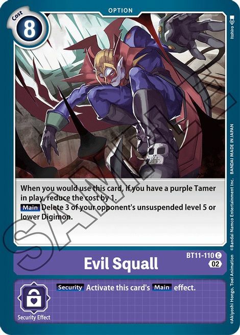 Evil Squall Card Front