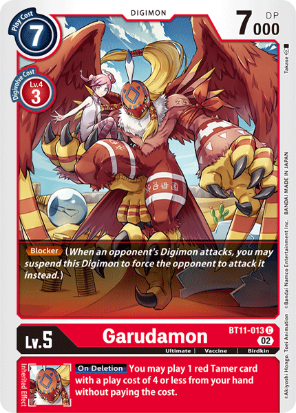 Garudamon Card Front