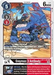 Greymon (X Antibody) · Non-Foil BT11-064