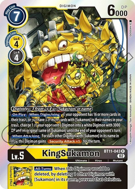 KingSukamon Card Front