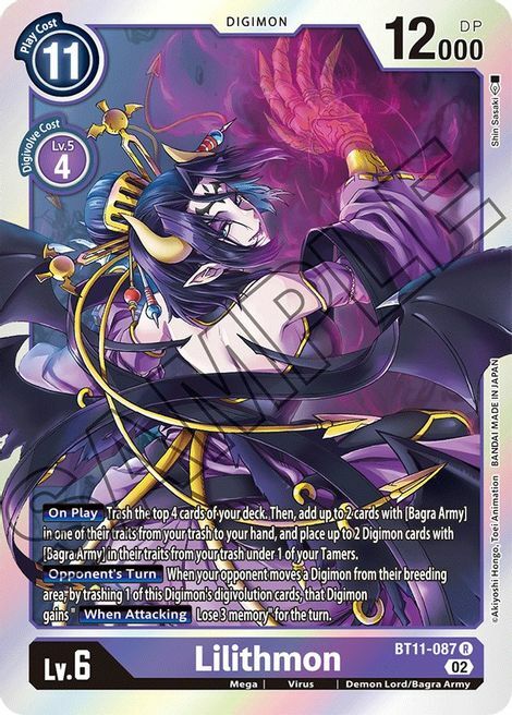 Lilithmon Card Front