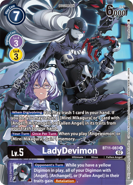 LadyDevimon Card Front