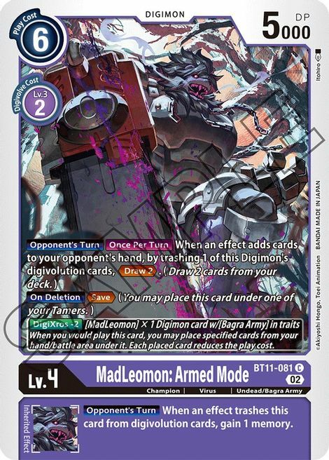 MadLeomon: Armed Mode Card Front