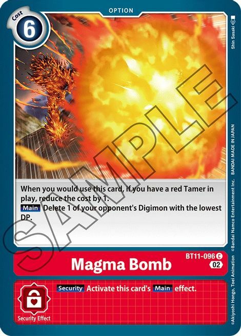 Magma Bomb Card Front