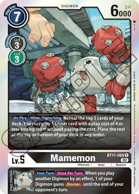 Mamemon Card Front