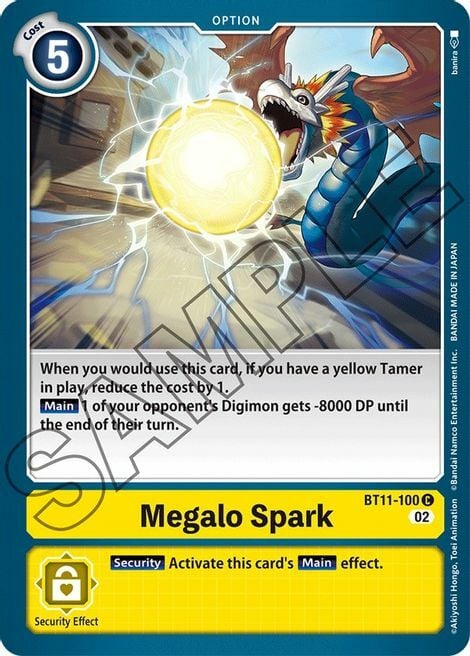 Megalo Spark Card Front