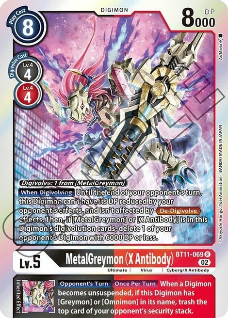 MetalGreymon (X Antibody) Card Front