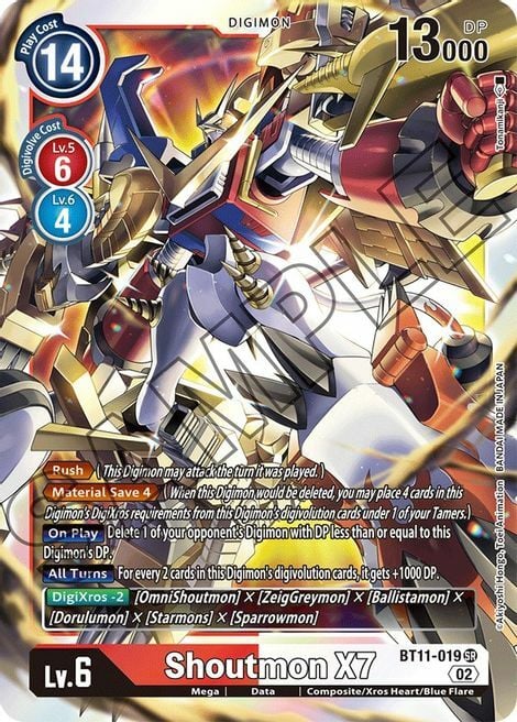 Shoutmon X7 Card Front