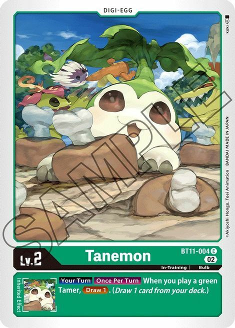 Tanemon Card Front