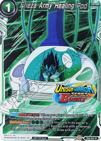 Frieza Army Healing Pod Card Front
