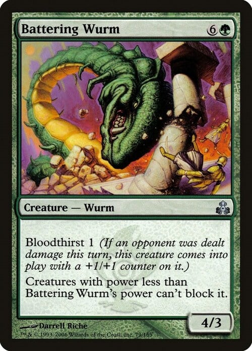 Battering Wurm Card Front