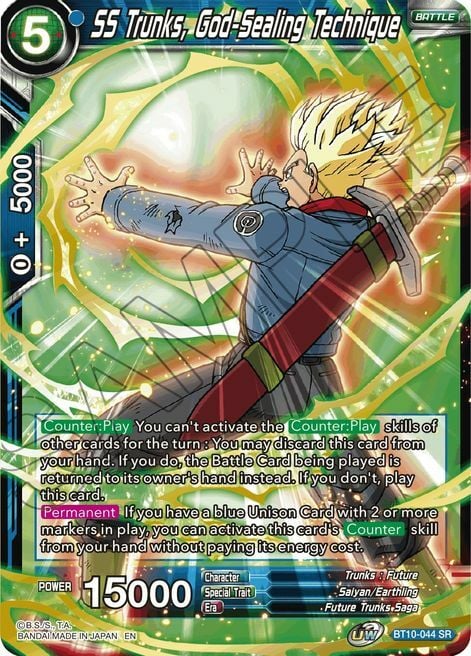 SS Trunks, God-Sealing Technique Card Front