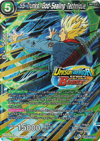 SS Trunks, God-Sealing Technique Card Front
