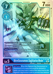 WereGarurumon: Sagittarius Mode · Holographic P-073h