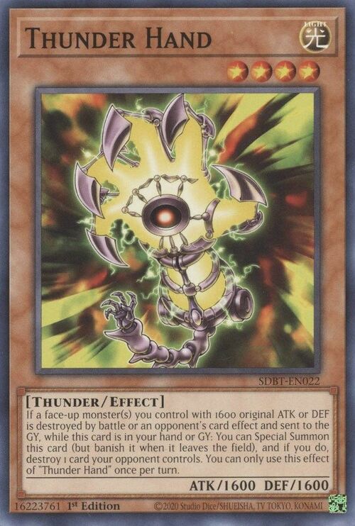 Thunder Hand Card Front
