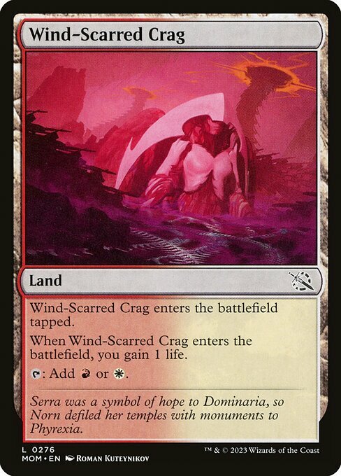 Wind-Scarred Crag Card Front