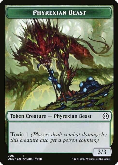 Phyrexian Beast // Phyrexian Mite Card Front