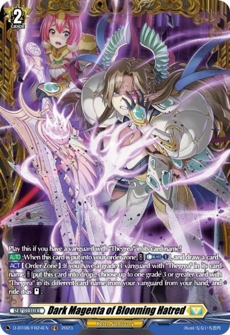 Dark Magenta of Blooming Hatred [D Format] Card Front