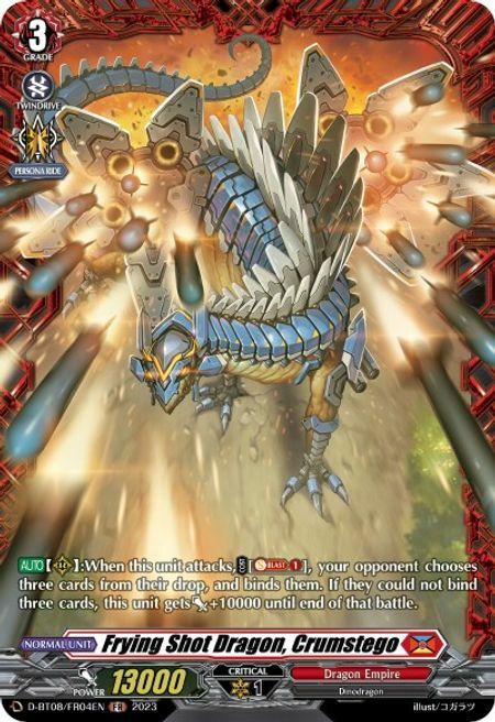 Frying Shot Dragon, Crumstego Card Front
