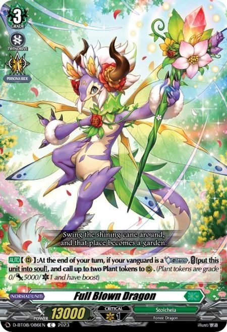 Full Blown Dragon Card Front