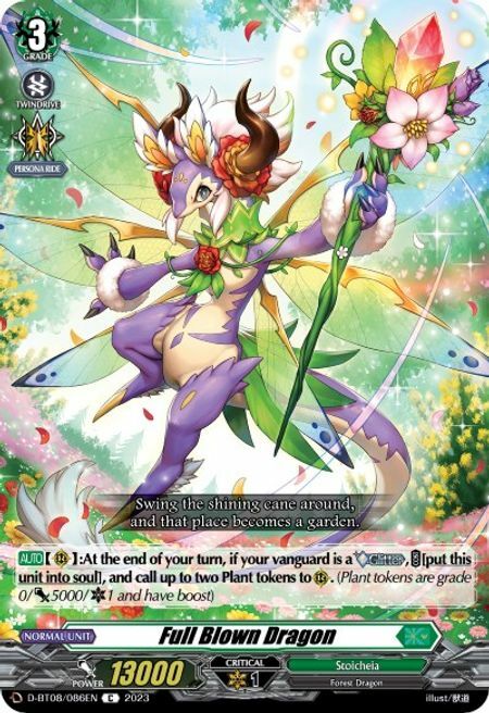 Full Blown Dragon [D Format] Card Front
