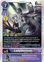 LadyDevimon · Pre-Release Stamped BT11-083
